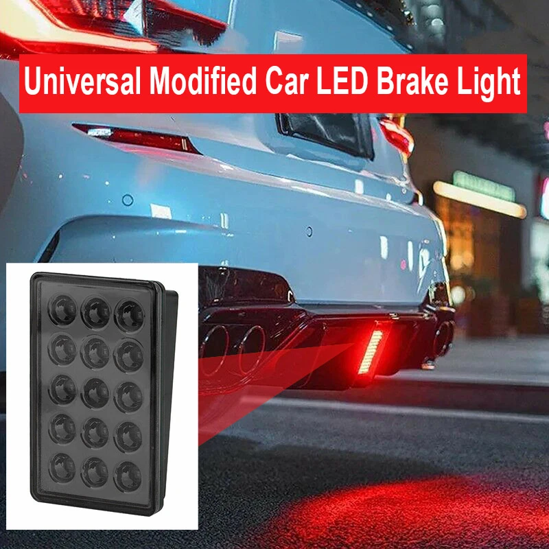 Led Car Brake Light New 15led F1 Style Universal Shell Pilot Light Car