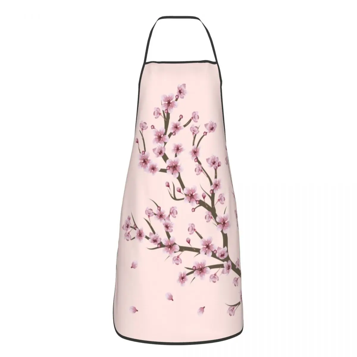 

Bib Blooming Sakura Branch Apron Unisex Adult Chef Kitchen Cooking Cherry Blossom Japanese Flower Tablier Cuisine Gardening