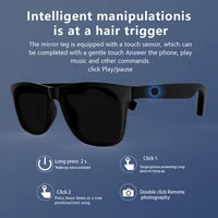 LAXASFIT 2025 New Men's Smart Glasses Women's Bluetooth Glasses Voice Call Control Music UV Polarized Sunglasses - Image 6