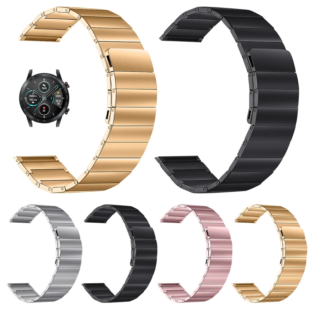 

Magnetic Band for HONOR GS3 GS Pro Watchband for HONOR Watch Band ES Magic2 42mm 46mm Wrist Strap Stainless Steel Metal Bracelet