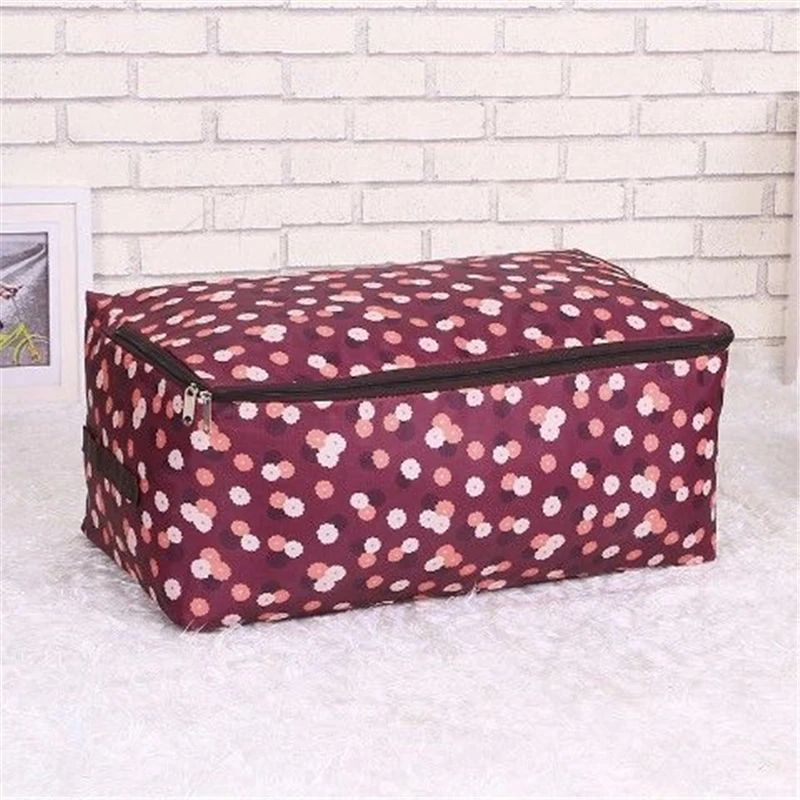 Oxford Cloth Clothes Quilt Storage Bag With Zipper Large-capacity Bedding Sundries Organizer Bag Home Dust-proof Storage Bag 5