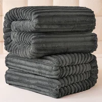 WASART Extra Large Fluffy Rabbit Plush Bed Blanket Warm Winter Coral Fleece Faux Fur Sofa Throw Thick Bed Sheets for Adult Baby