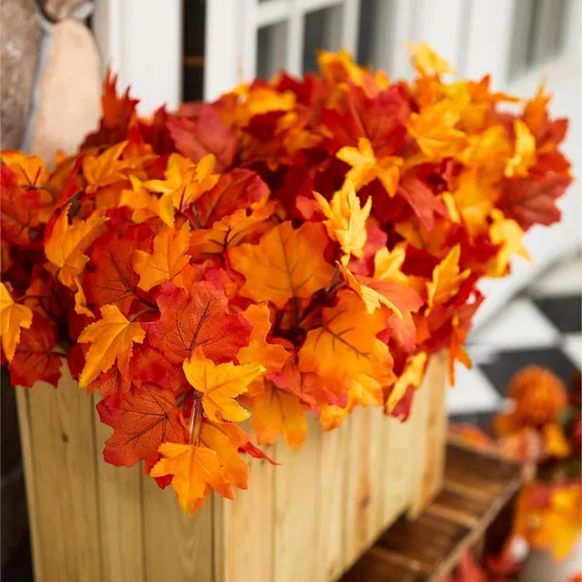 Artificial Maple Leaf Fall Branches 5