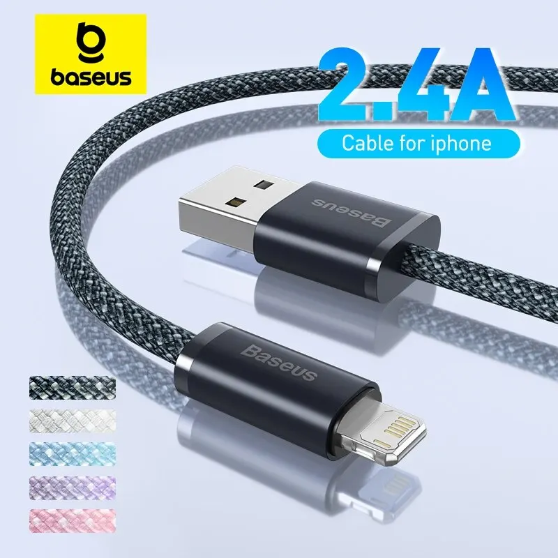 Baseus USB Cable For iPhone 13 12 11 Pro Max XR XS 6s Plus