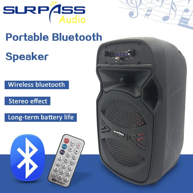 Haut-parleur Portable Bluetooth Haute Puissance Avec Microphone Sans Fil,  Amplificateur Actif Pour Haut-parleurs D'extérieur, Lecture De Musique Mp3  - Haut-parleurs - AliExpress