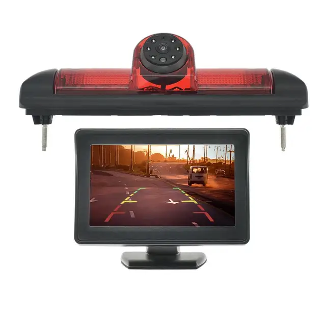 170 Degree Car Rear View Camera Brake Light 4.3 Inch Monitor for FIAT Ducato CITROEN Jumper PEUGEOT Boxer 2006-2015