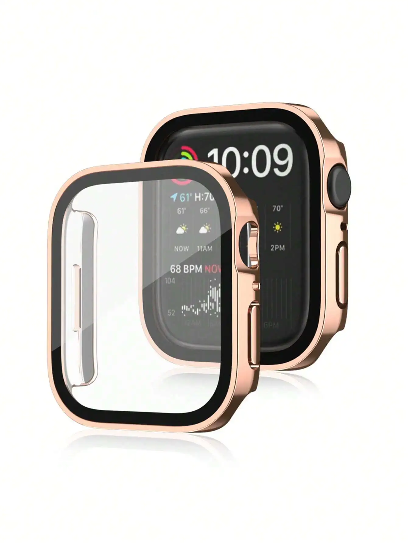 Pc Plating Waterproof Watch Case And Band Compatible With Watch