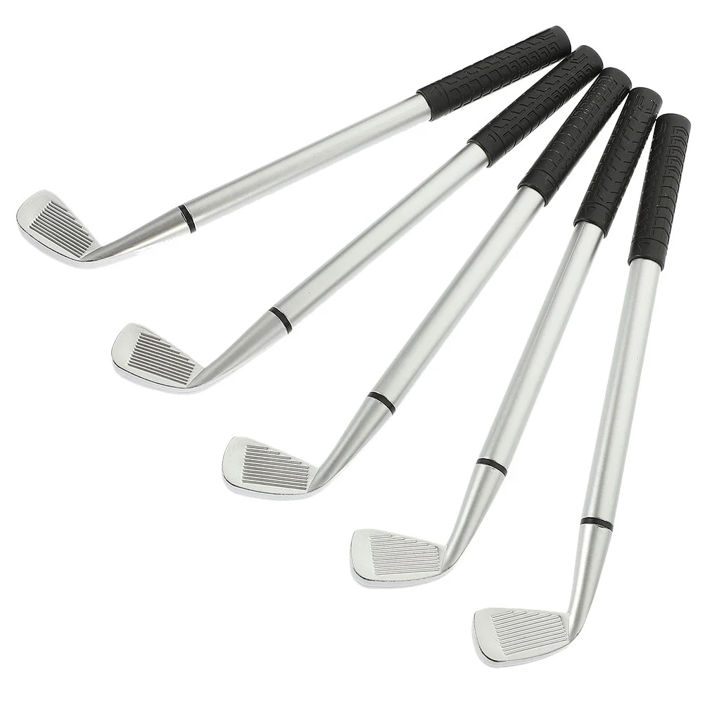 

5Pcs Desktop Golfing Club Pen Decorative Pen Sports Golfing Props Gifts Golfing Pens