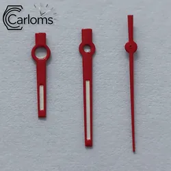 Silver, Gold, Rose, Black, and Green Luminous Watch Hands - Premium Quality Replacement Parts (Red)
