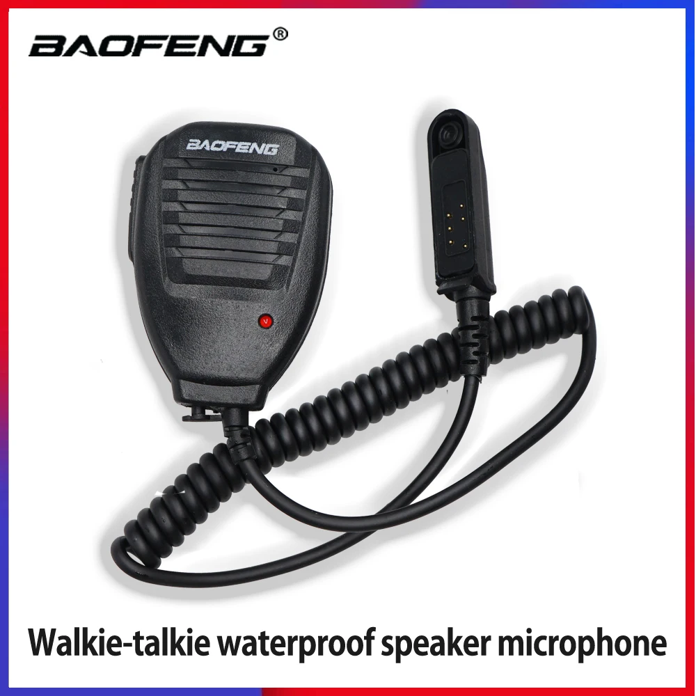 

2022 Baofeng Radio Waterproof Speaker Mic Microphone PTT for Portable Two Way Radio Walkie Talkie UV-9R / UV 9R Plus / UV 9R ERA