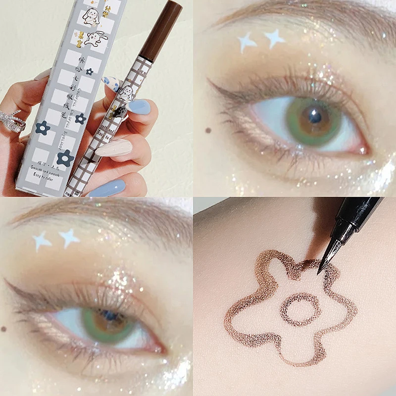 Smooth Colorful Eyeliner Pencil Matte Waterproof Not Blooming Black Eyeliner Pen Long Lasting Liquid Eye Liner Makeup Cosmetics eyeliner pencils,liquid eyeliner,eyeliner pen