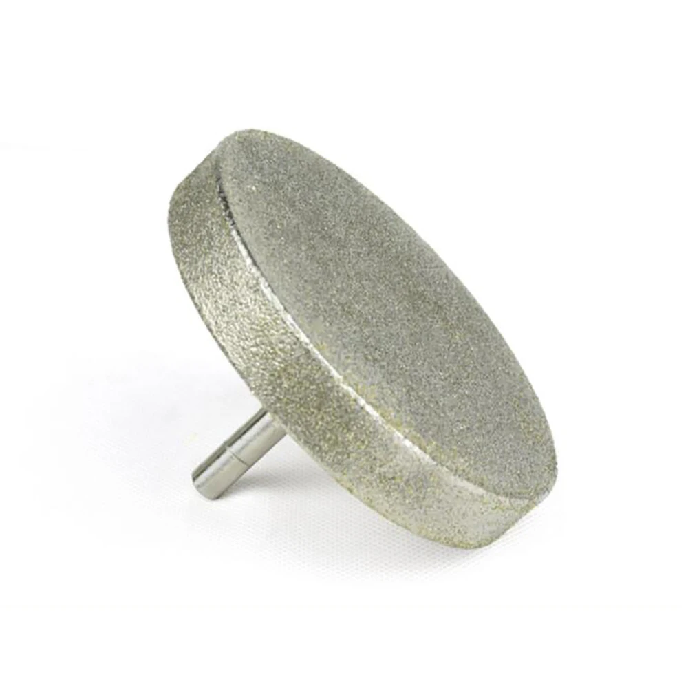 

100MM Emery Surface Grinding Wheel with 8MM Diameter Connecting Rod Jade Gemstone Grinding Tool 80/180 Mesh