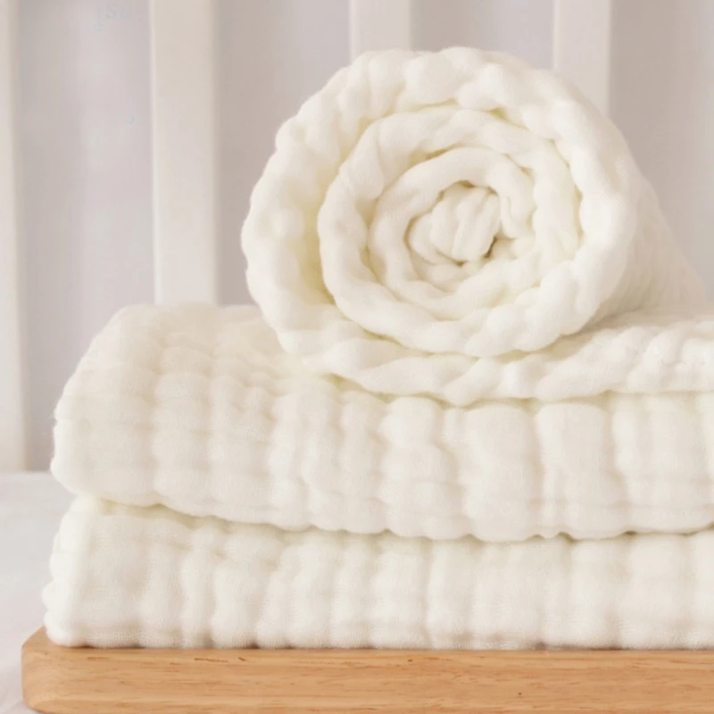 F62D Reusable Baby Muslin Blanket Infant Newborn Soft Breathable Gauze Bedding Bath Towel Shower Gifts