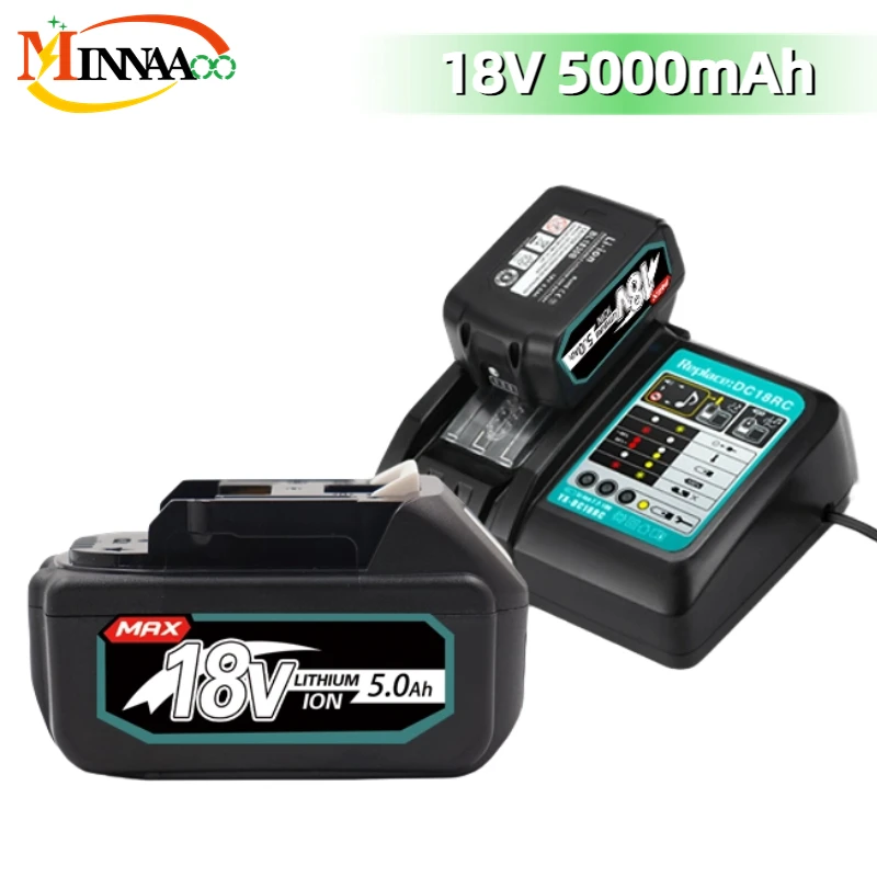 

Original Makita 18V 6.0 8.0Ah Rechargeable Battery For Makita Power Tools with LED Li-ion Replacement LXT BL1860 1850 18v8000mAh