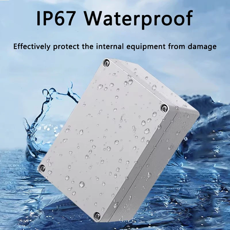 Waterproof Aluminum Electronics Housing - IP67 Outdoor Metal Junction Box