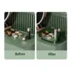 Bathroom Vanity Tray Large Capacity Perfume Organizer for Dresser Clear Desktop Storage Box for Lotion Bottle Cosmetics Skincare 5