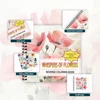 1pc, Floral Reverse Colouring Book, 30 sheets of 100gsm, Relaxing & Creative Lines ‘All You Need Is A Pen Book’ Birthday Gift 3