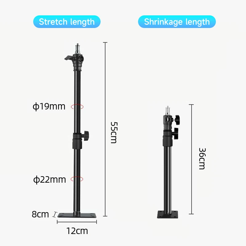 Miaotu photography studio wall hanger with 1/4 interface bracket Adjustable bracket ceiling photography