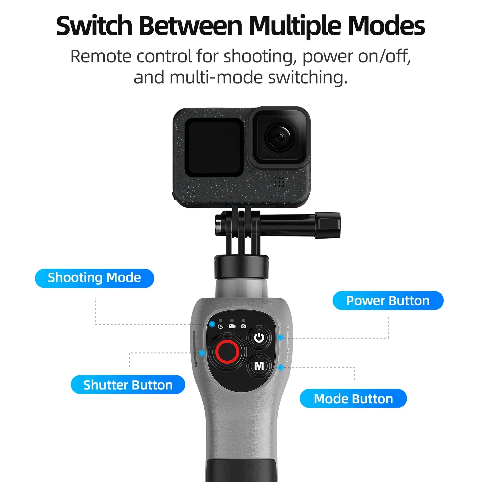 TELESIN 30M Diving Selfie Stick Remote control For Gopro Hero 13 12 11 10 9 8 Gopro Accessories