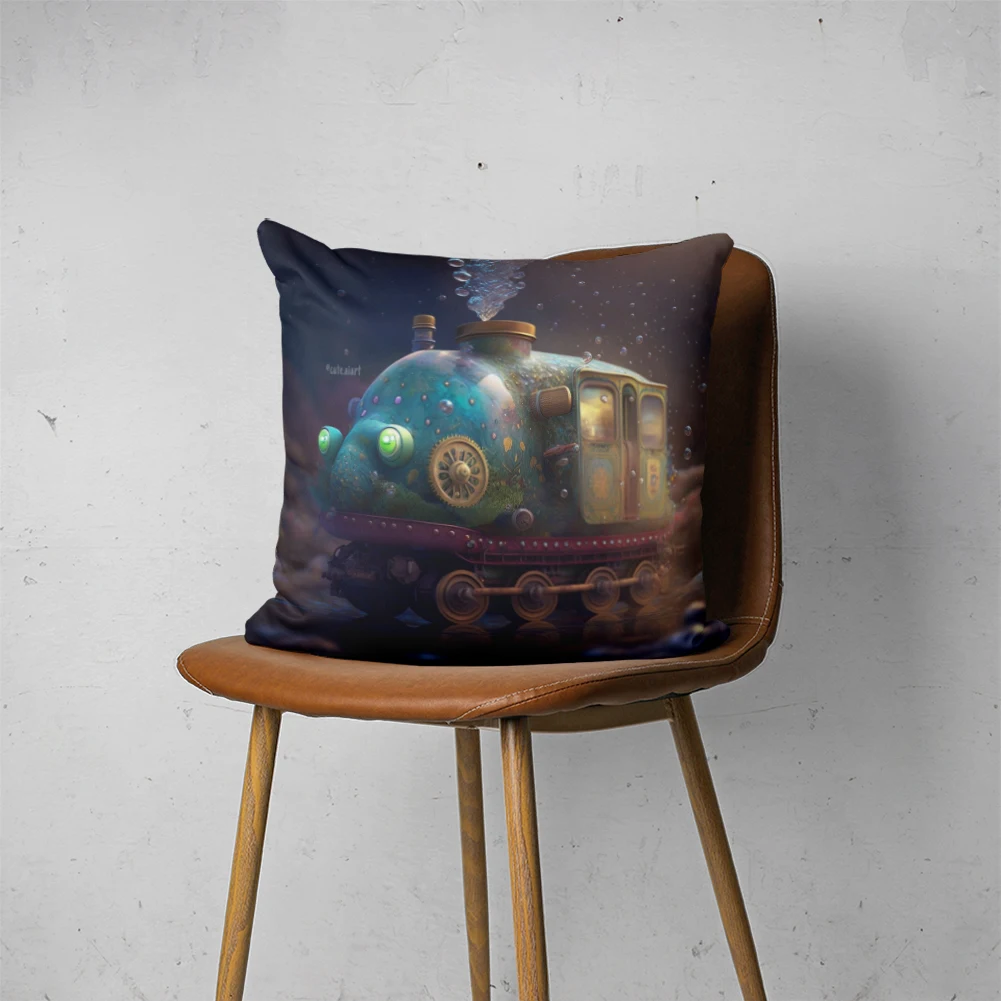 

CUTE AI PILLOW 024 Customizable Bedroom Bed Sofa Hotel Car Lumbar Pillow Fashion Decorative Cover