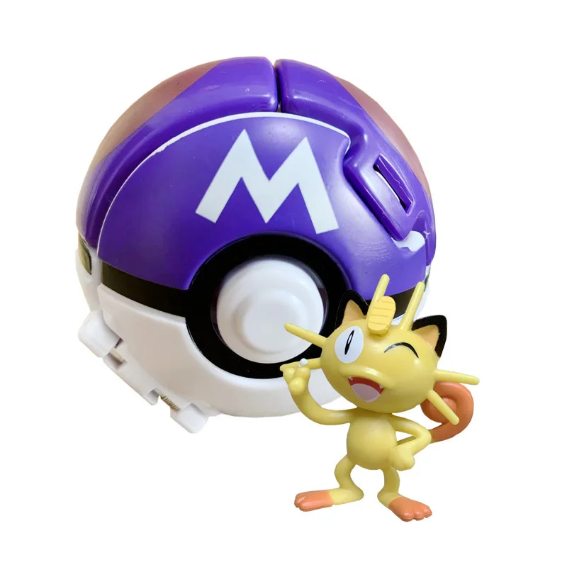 thumbnail image 1 of Figura de acción de Pokémon Pikachu Mewtwo, modelo de bola explosiva de elfo, muñeco de Anime, juguetes para niños, regalo, 1 of 5