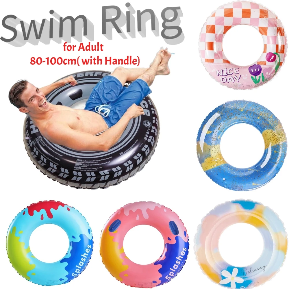 ClearChoice:- Adult Swimming Ring Pool Float Tube Swim Tube with 2  Handles(Size - 30''inch)(Multi Color)(8 +Years)(1 PIS) : Amazon.in: Toys &  Games