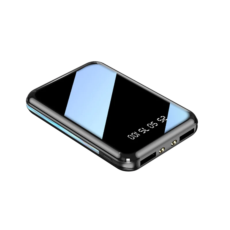 type c power bank 20000mAh Portable Mini Power Bank Mirror Screen LED Digital Display Powerbank External Battery Pack Poverbank For Mobile Phones portable phone charger Power Bank