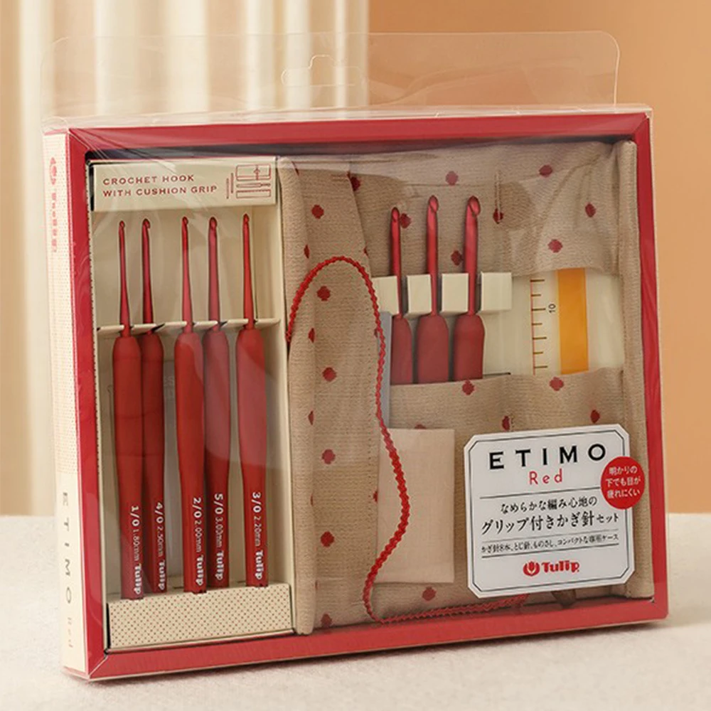 Tulip Etimo Red Crochet Hook Set