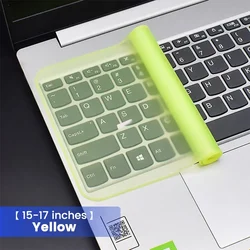 Universal Waterproof & Dustproof Silicone Keyboard Protector (Yellow - 15 - 17 inch)