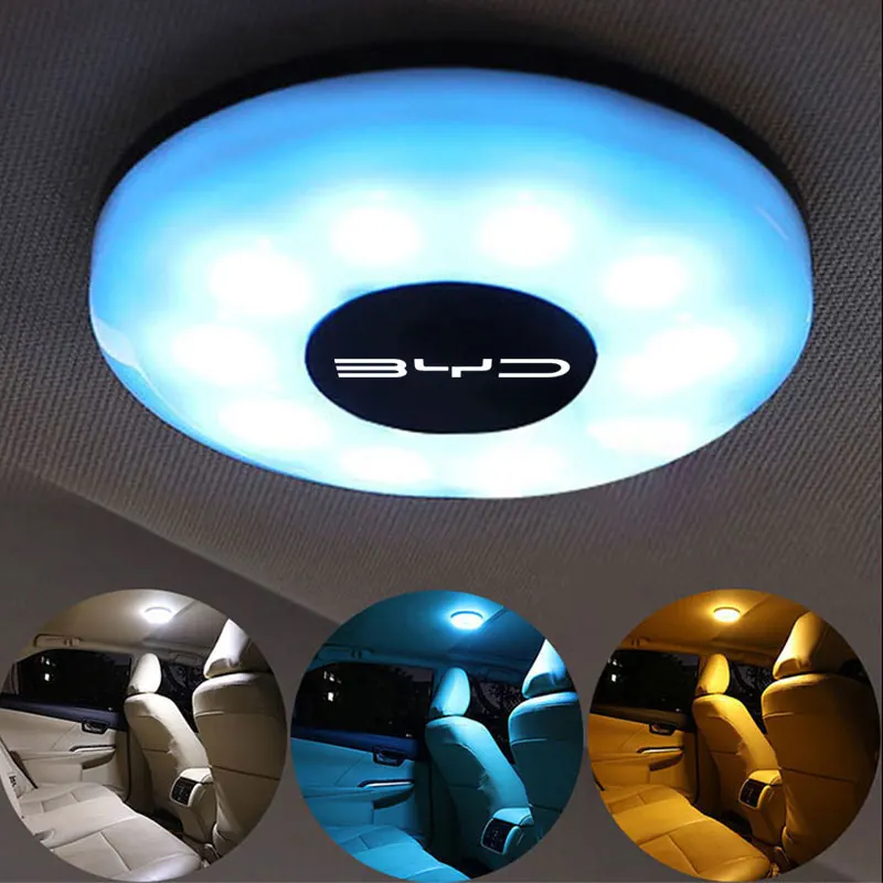 

LED Car Interior Reading Light For BYD M6 G3 G5 T3 13 F3 F0 S6 S7 E5 E6 L3 Auto Badge Emblems Covers Accessories Car-Styling