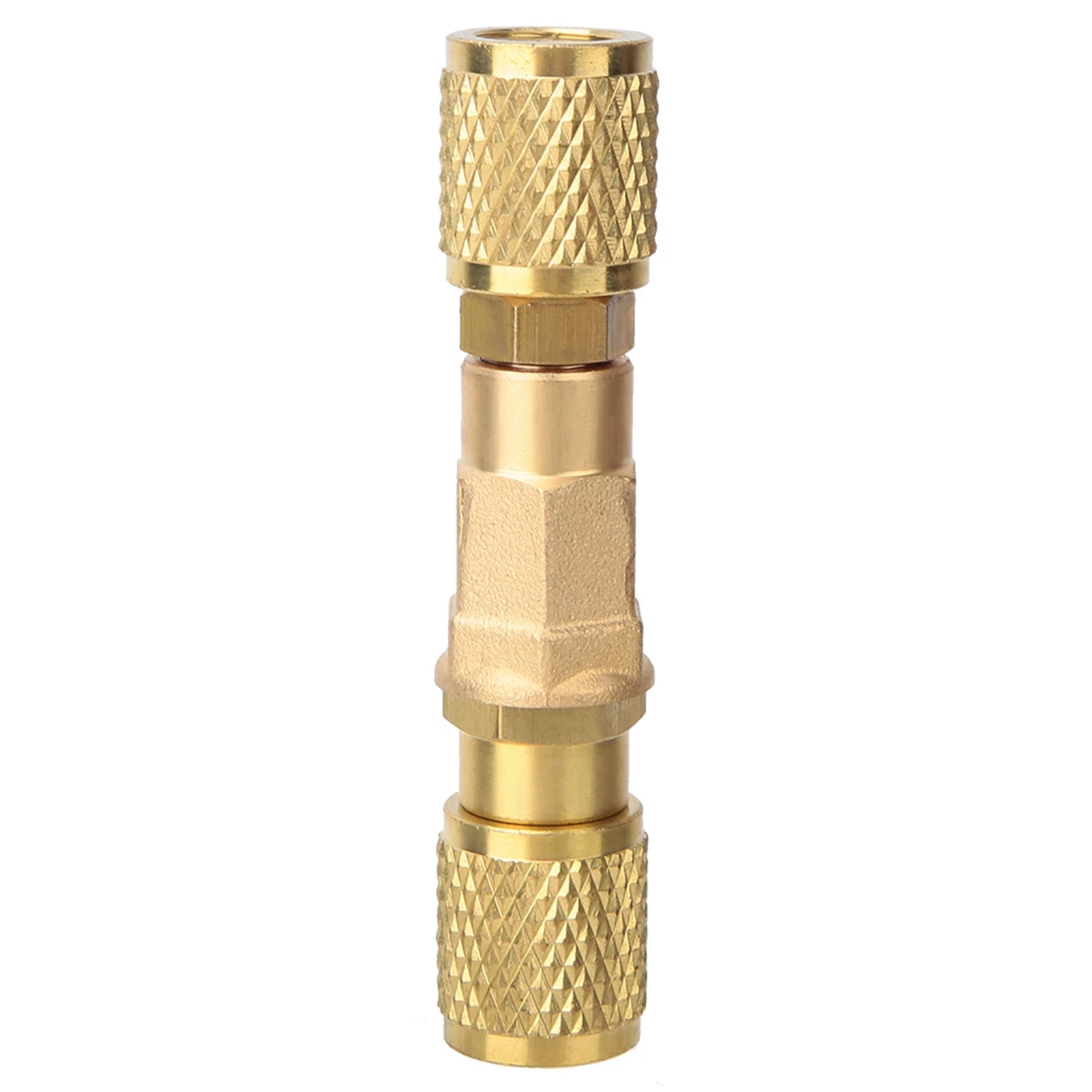 Brass Refrigeration Ball Valve Adapter Refrigerant Ball Valve Connector G1/4'' Refrigerant Adapter G1/4''