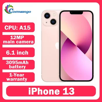 Apple Original iPhone 13 Unlocked 128GB/256GB A15 Chip 5G Speed IOS Face ID 6.1' OLED Screen NFC Support Used 13 Cellphone