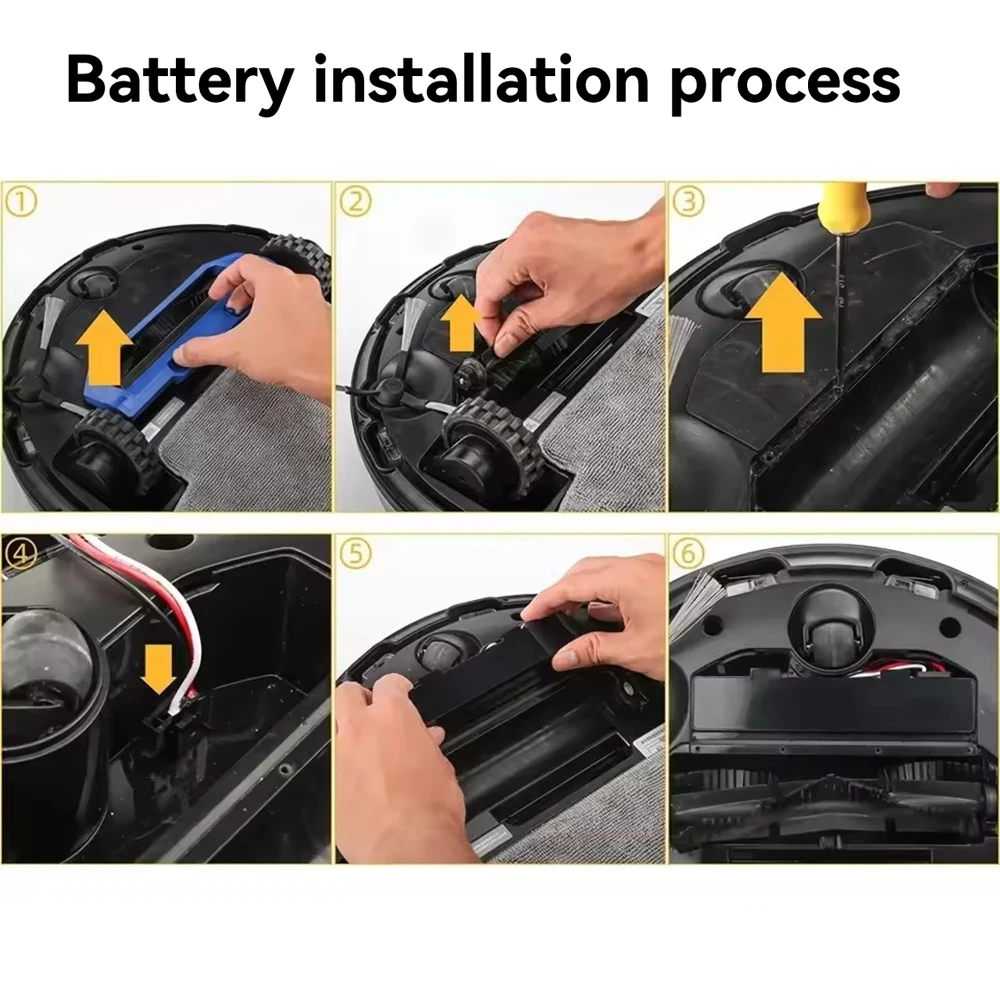 Original STYTJ02YM Battery 14.8V for Xiaomi Mijia LDS Vacuum Cleaner,Mi Robot Vacuum-Mop P,Mi Robot Vacuum-Mop 2S/Haier JX37 6