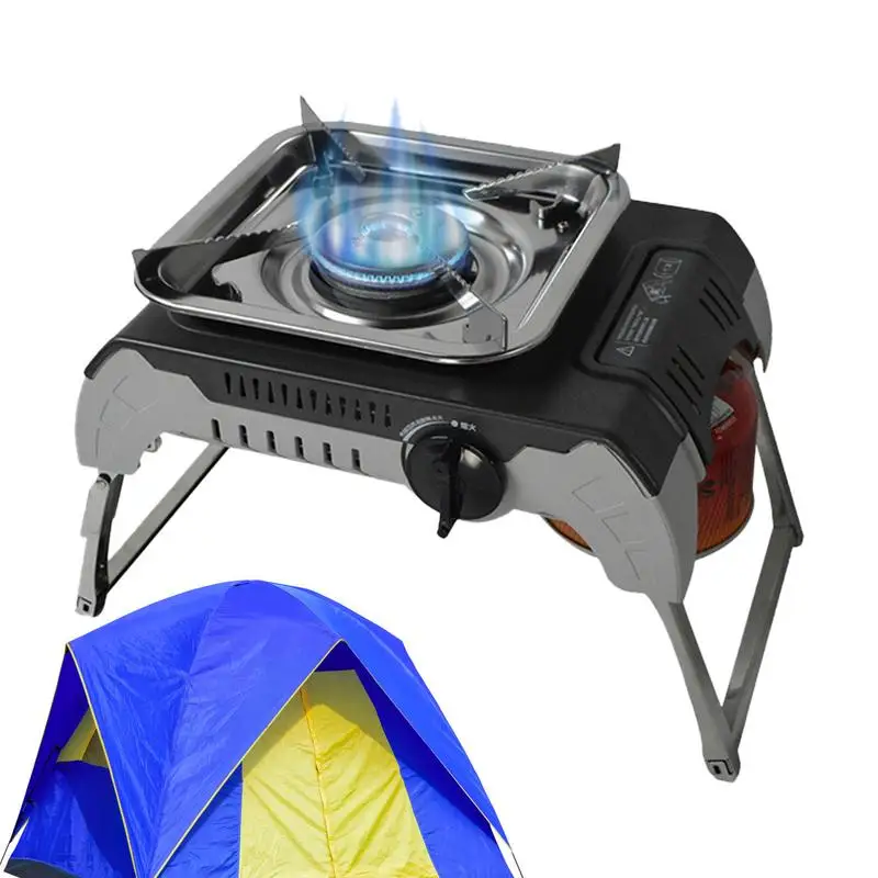 

Portable Camping Stove Single Stove Burner 2.9KW Camp Stoves Portable Cook Stove Folding Travel Stove For Hiking BBQ Backpacking