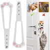 Animal Pattern Pet Door Fence for Cats & Small Dogs | Ventilated Bedroom Crack Door Cat Entry Exit Gate 2