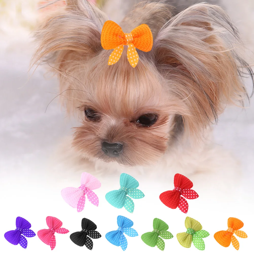 Butterfly Hair Alloy Barrette Pet Dogs Bows Cat Puppy Rabbit Ears Headdress Clips Hairband Pet Grooming Accessories