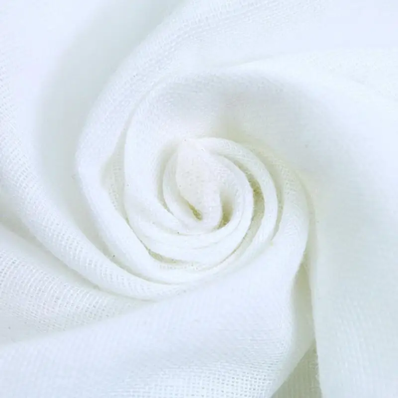 10 Pcs Pure Cotton Baby Saliva Towel White Gauze Cloth Newborn Square Food Grade Cotton Fabric Baby White Gauze Handkerchief