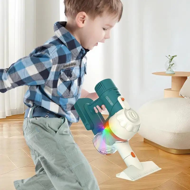 Kids Vacuum Cleaner Toy Pretend Play Vacuum Cleaning Toy Fun Parent-Child Interactive Sweeping Toy With Music And Lights For 2