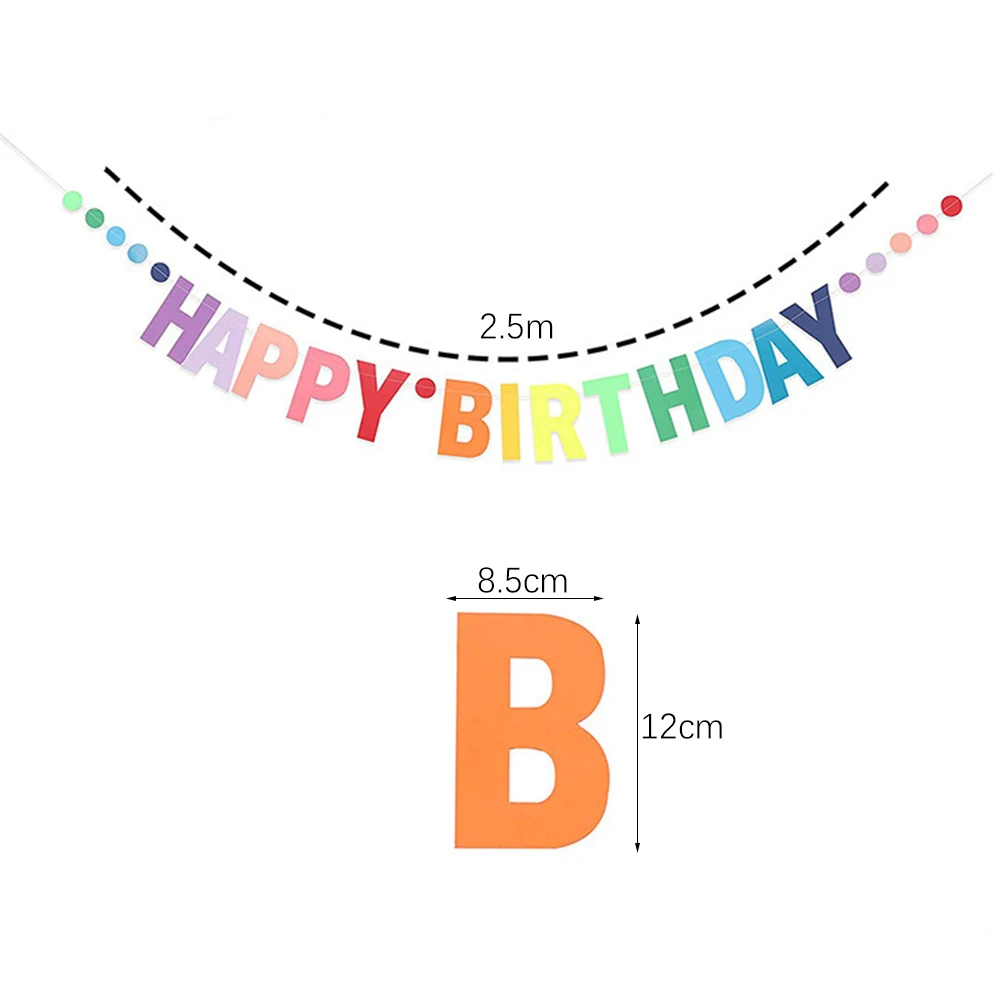 Alles Gute zum Geburtstag Banner Goldene Rosa Buchstaben Flaggen-Girlande Hängende Dekoration Spiraldeko für Geburtstagsfeier-Zubehör – Detail 4
