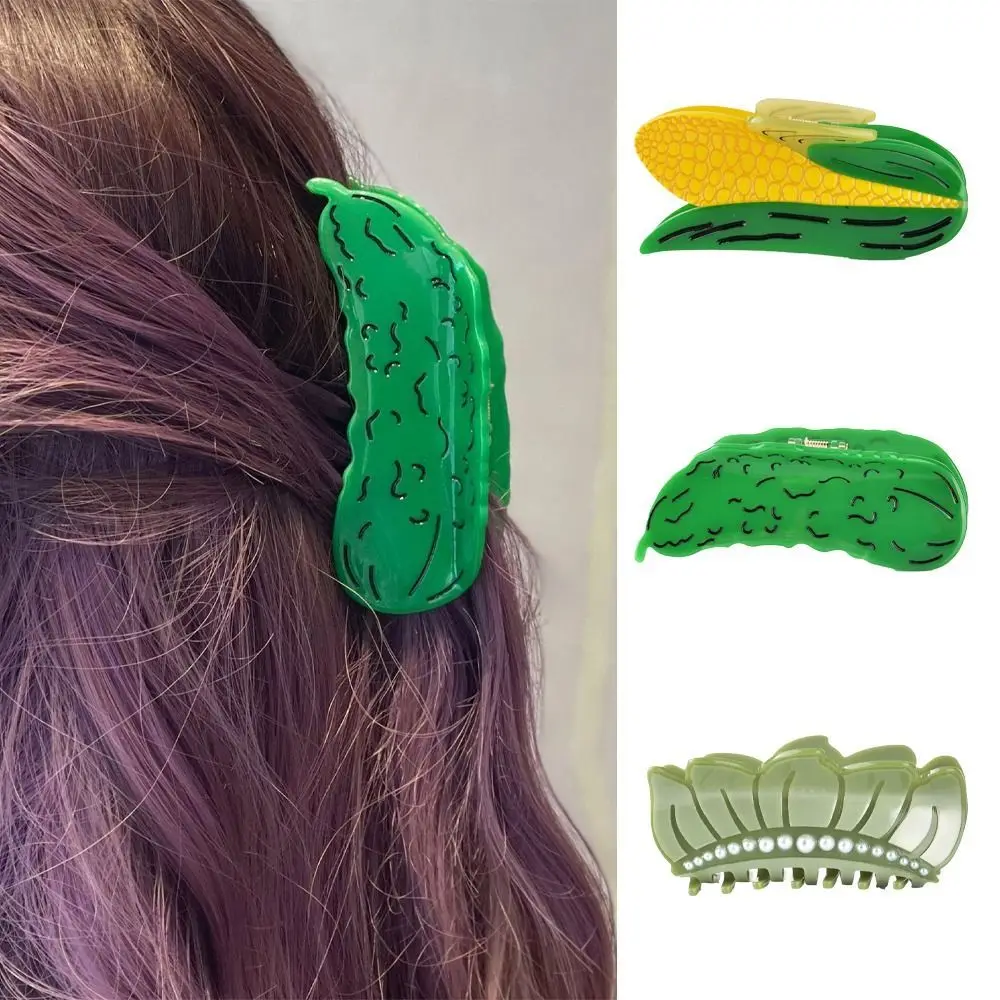 

Summer Vegetable Fruit Acetate Hair Claw Clip Hair Clip Pear Corn Sweet Hair Clip Hair Claw Ponytail Clip Hair Accessories