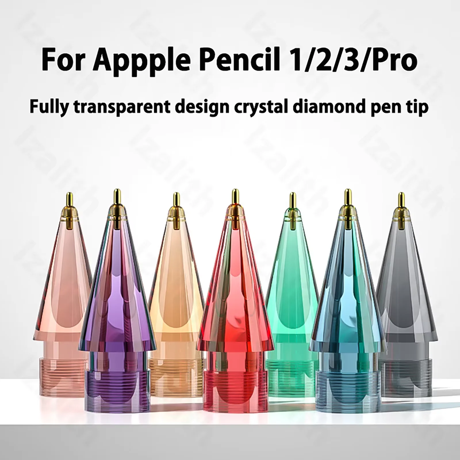 Replacement Pencil Tips for Apple Pencil Pro 1st 2nd 3th(USB-C) Replacement Transparent Nib for Stylus Pen
