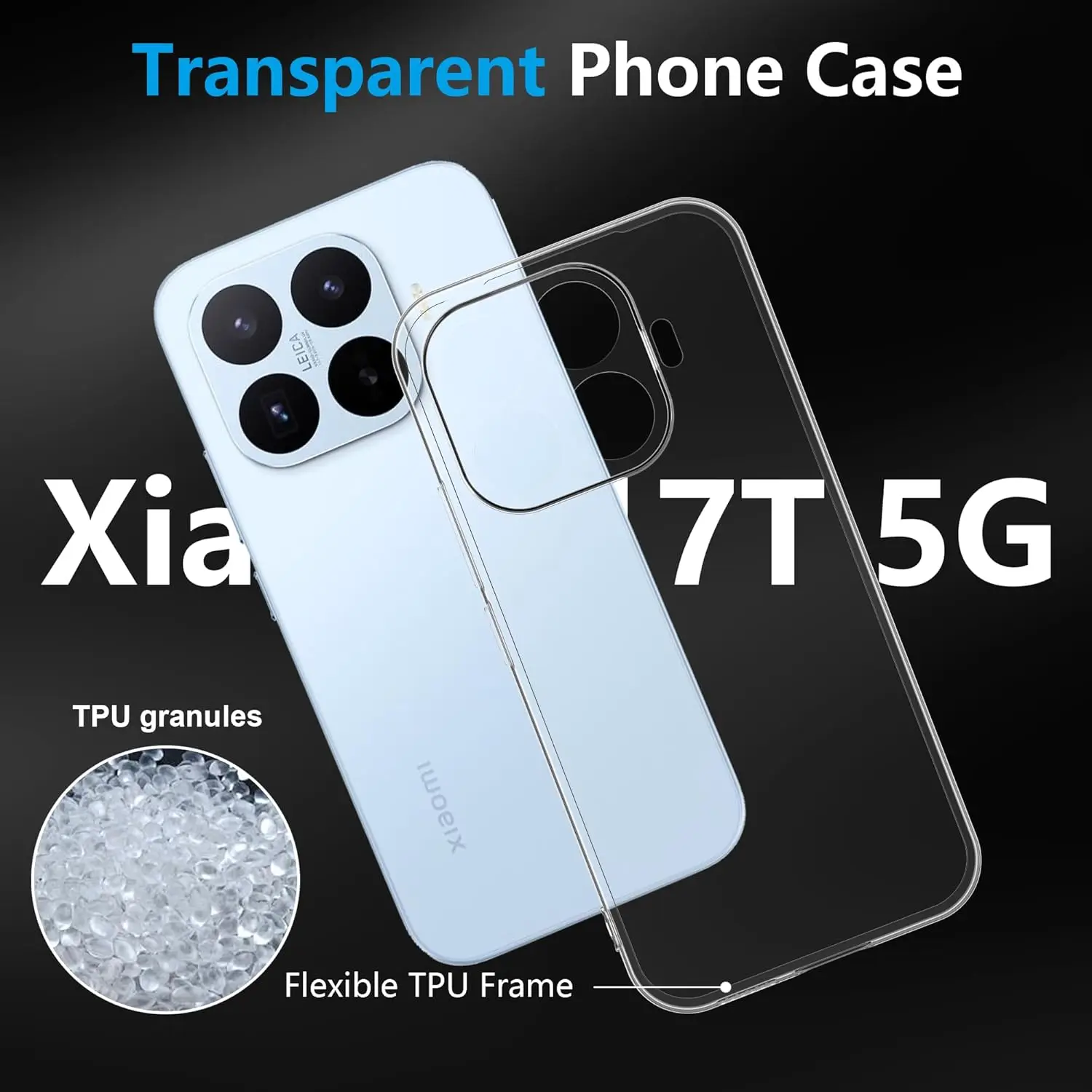 Ultra Thin Soft TPU Clear Camera Protection Case Cover