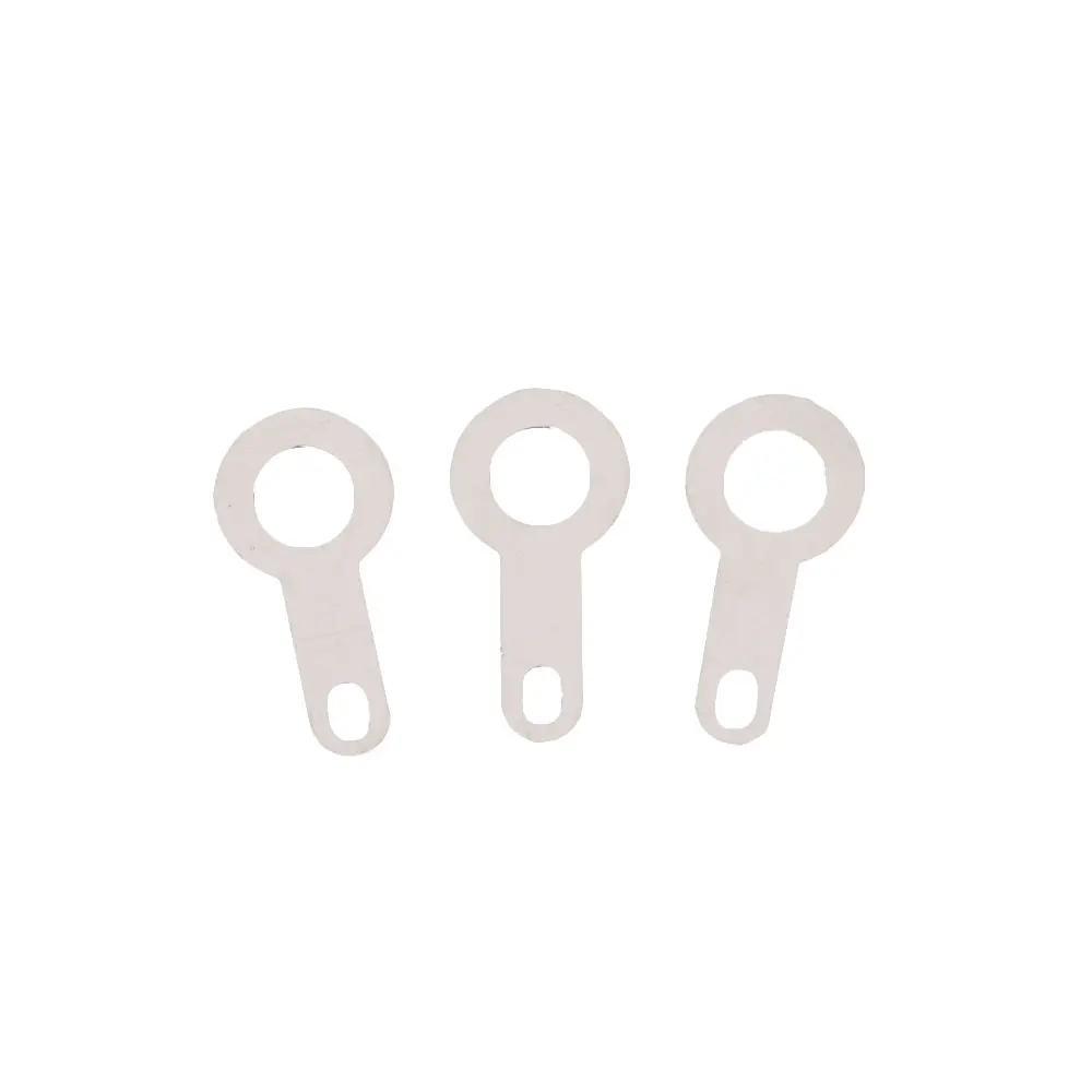 2000/1000pcs 2.2/2.7/3.2/5.2/6.2mm 인서트 플러그 스프링 터미널 PCB 솔더 러그 유형 두께 0.25mm 구리 와셔 용접 시트