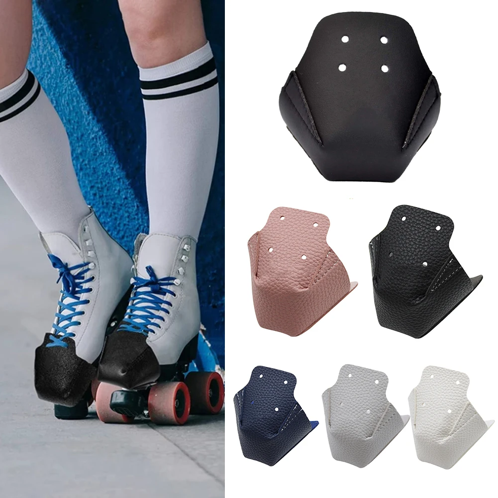 2pcs Inline Skates /Toe Guards Leather/ Roller Skate Protectors /parts With 4 Holes/ Roller Skate Protectors /Skate Accessories bont patriot boa inline skate speed skate