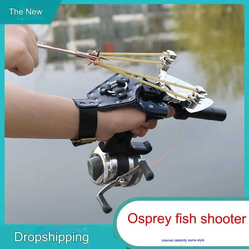 

Professional Fishing Slingshot with Laser Outdoor Hunting Catapult Compound Bow Arrowhead Fishing Reel Handguard Accessories