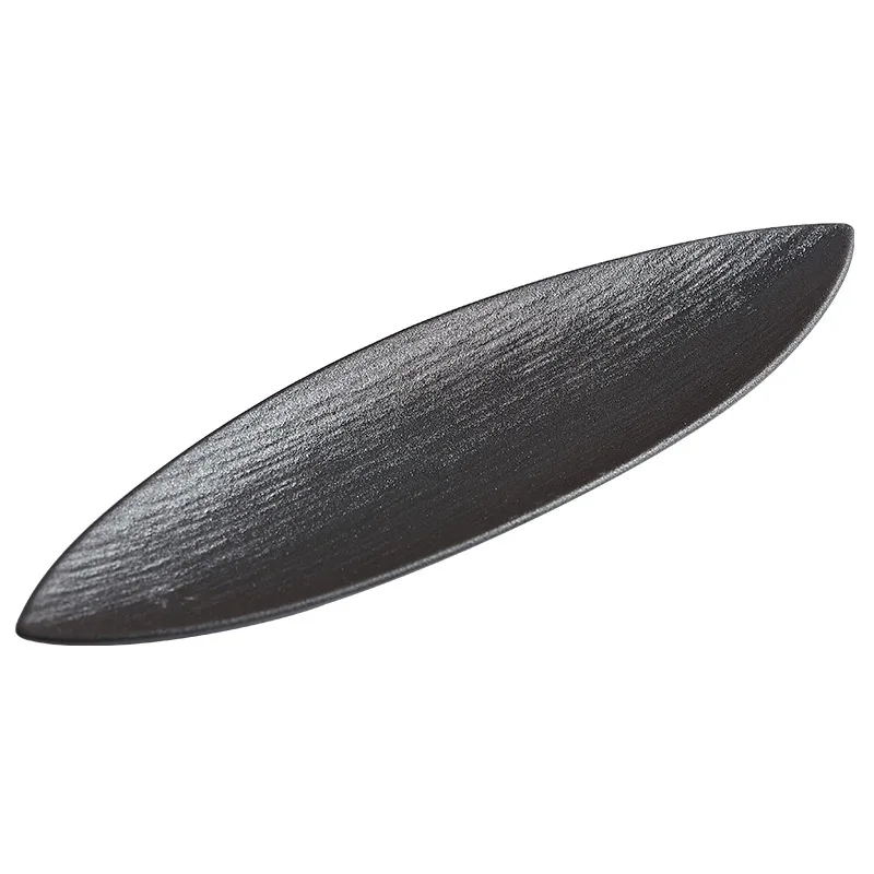 Japanese Restaurant Supplies Ceramic Sushi Plates Leaf Shaped Ceramic Dessert Plates Home Kitchen Accessories
