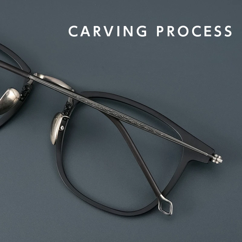 Anti Blue Light Glasses SANGCOO Fashionable Glasses Frame For Men Pure Titanium Acetate CT30018