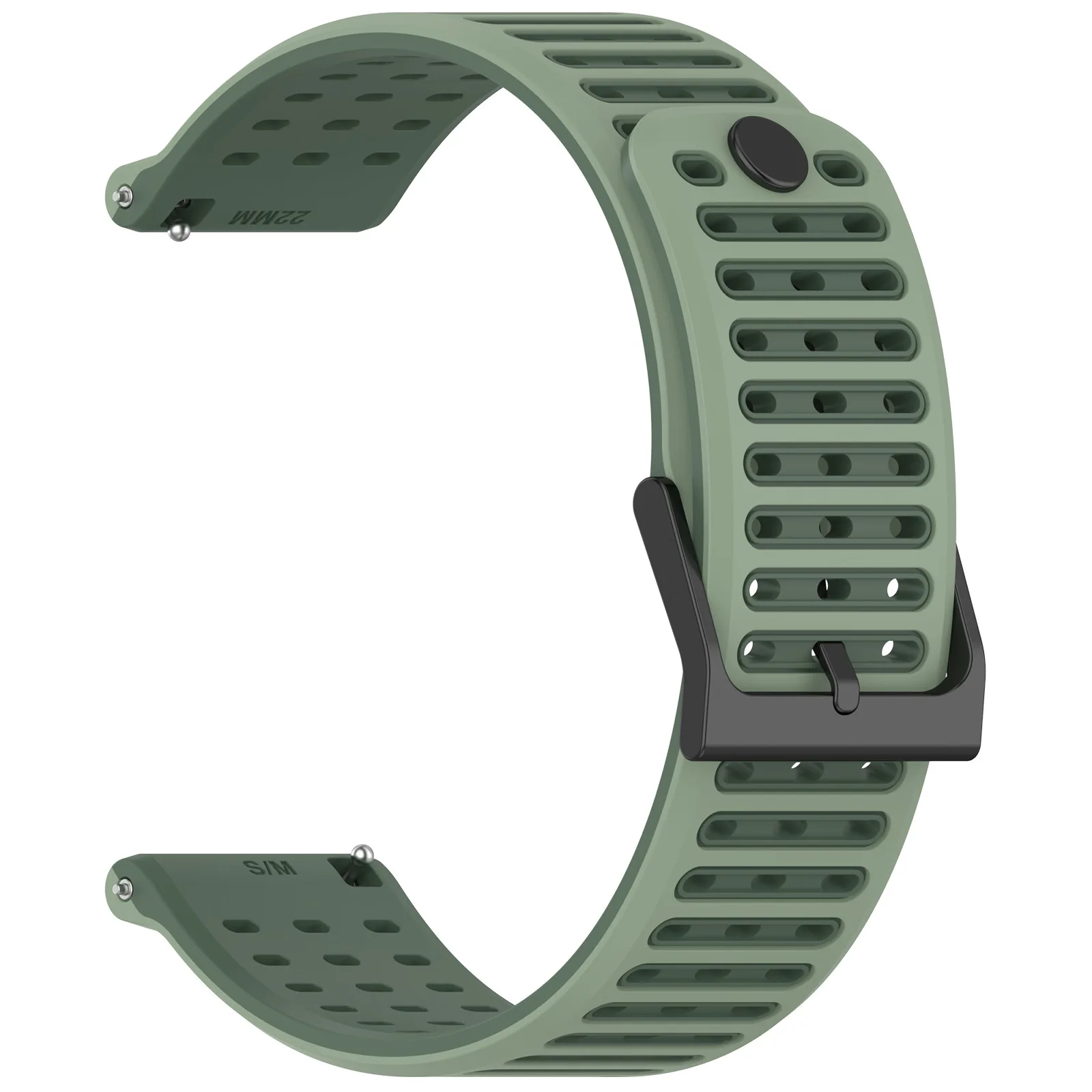 Silicone Replacement Watch Strap - 22mm Sport Band Accessory
