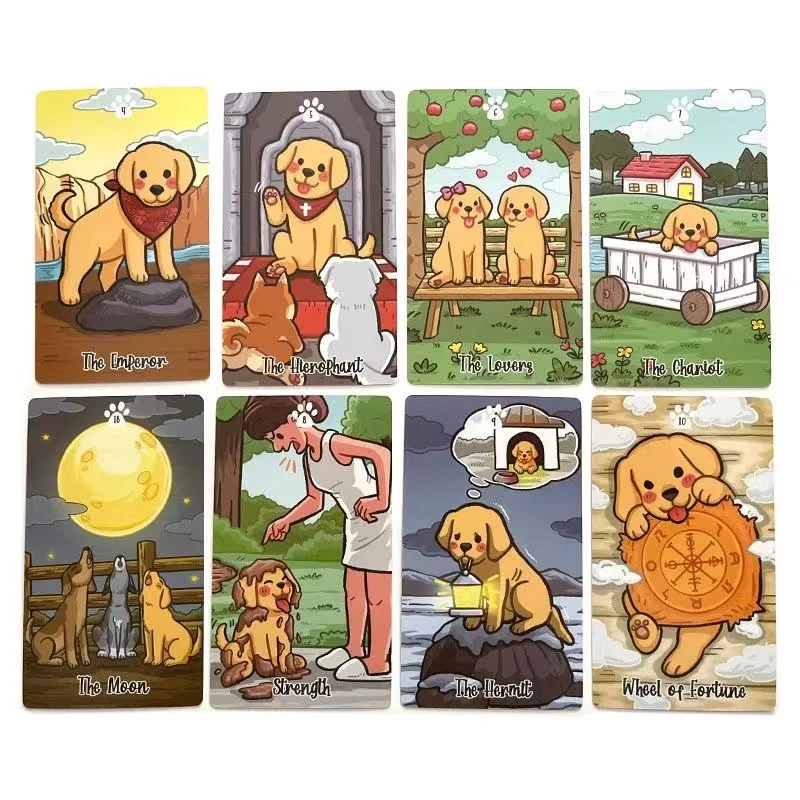 Animal Tarot Labradorable Deck - 78 Whimsical Vintage Cards For Beginners & Experts Tarot Cards