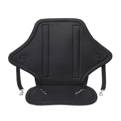 Enhanced Paddlecraft Seat Cushion with Backrest and Storage for Outdoor Boating Adventures (Black)